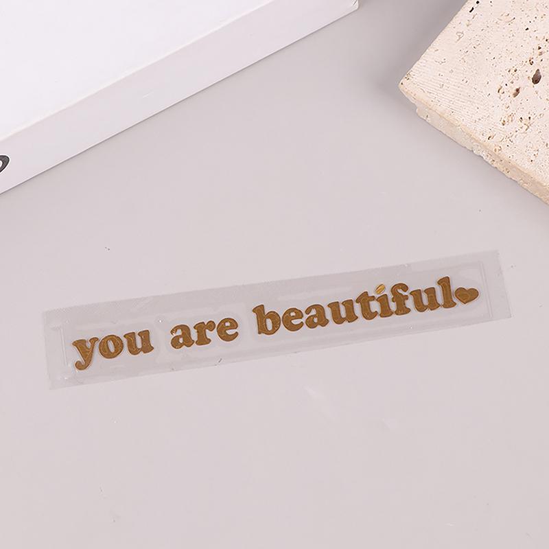 Car Stickers You Are Beautiful Interior Decoration Rear View Mirror Stickers Creative Sport Pvc Vinyl Decals