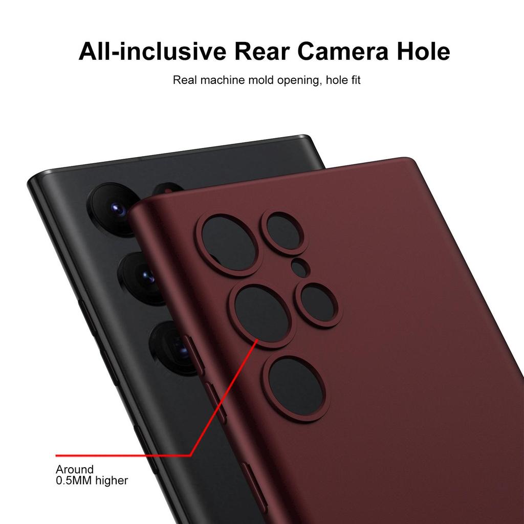 „Husă lichidă din silicon cu acoperire completă pentru Samsung S24 Ultra/S23 Plus - protecție împotriva căderii, la senzația pielii”