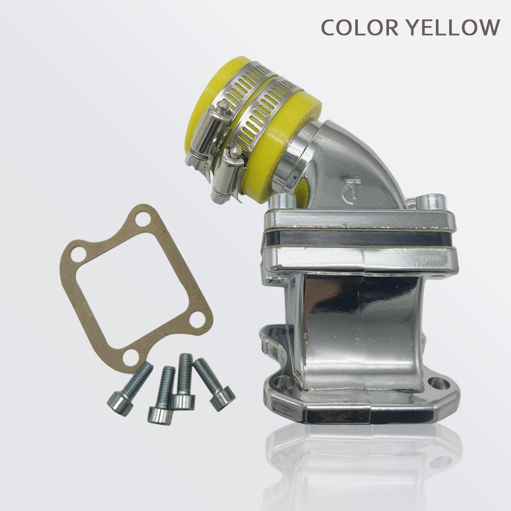 

High Performance carb INLET Manifold Intake PIPE For DIO 18/27 50 CX ZX SE50 SK50 SA50 Elite Spree Shadow 2 Stroke scooter Moped жовтий