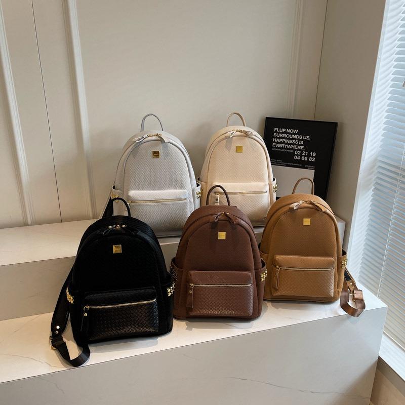 New fashionable versatile style large capacity street shot women's double back college style women's schoolbag