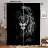 Blackout Curtain 2 Panel Suit   3D Lion Printing Blackout Curtain Home Living Room Bedroom Decoration Multi Size Optional