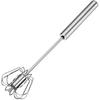 Stainless Steel Semi-Automatic Whisk,2024 New Multifunction Egg Beater,Beating,Whisking and Stirring,for Egg Whisk,Milk Frother,Cake,Batter and Other
