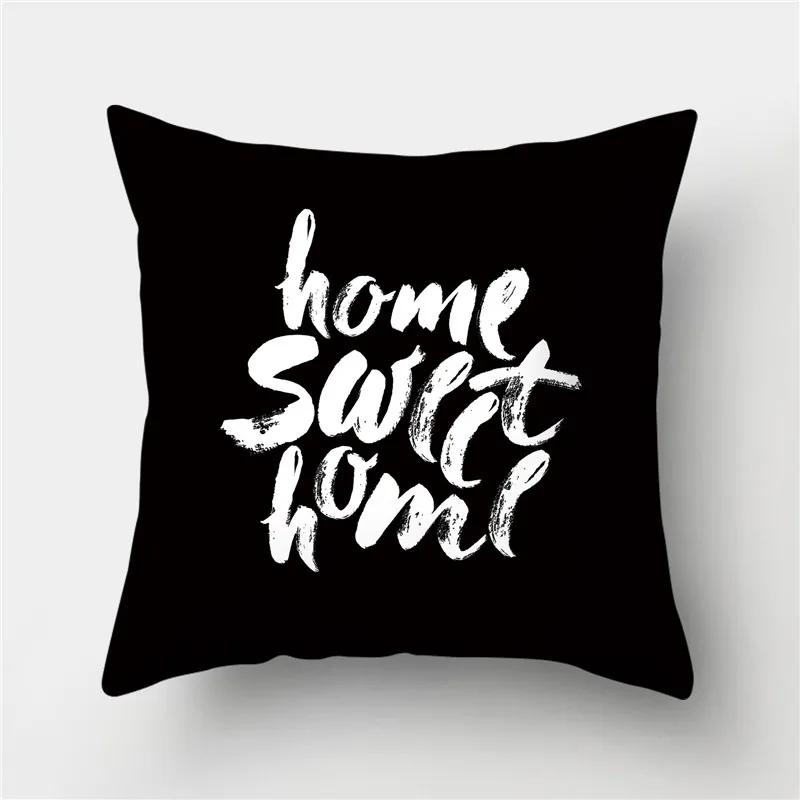 Gold Black Geometric Cushion Cover Polyester Decorative Sofa Cushions Pillow Covers Throw S   Cases Home Decor