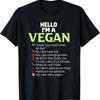 Vtipné Pro Veganské Checklist Aktivistické Tričko