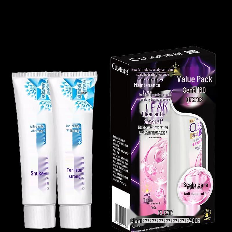 

Shuke Anti-Cavity Toothpaste & Clear Anti-Dandruff Shampoo Bundle