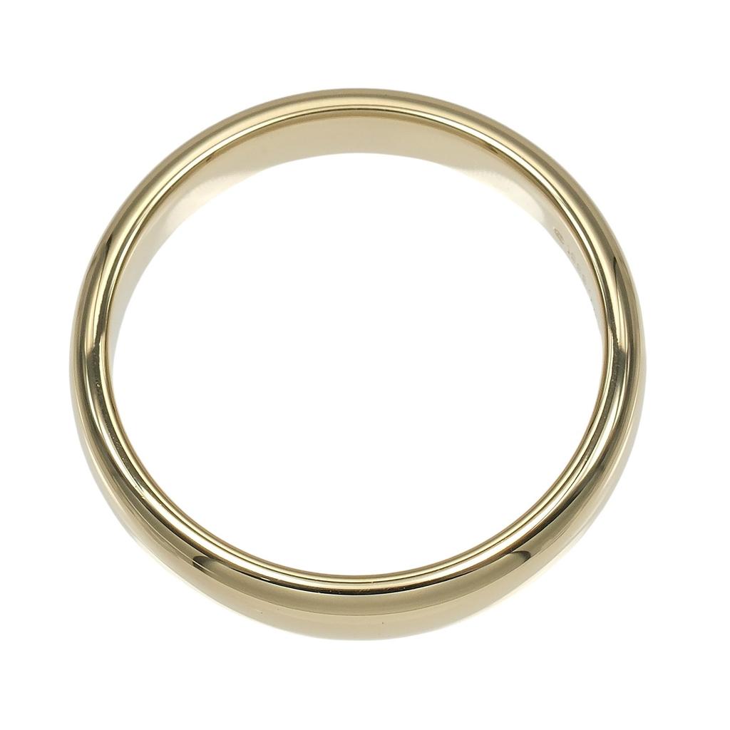 TIFFANY&Co. Forever Classic Band Ring 0.2" Band K18 Yellow Gold #8.4(US Size) 6.38g Mens Used