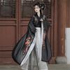 Chinese Wei, Jin, Southern And Northern Dynasties Style Hanfu For Women Wide Sleeves, Waist-length Cross-collar One-piece Skirt Modified Suit