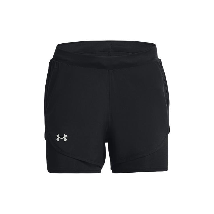 (WMNS) Under Armour Fly-By Elite 2IN1 Shorts Black Women s 1369768-002 S