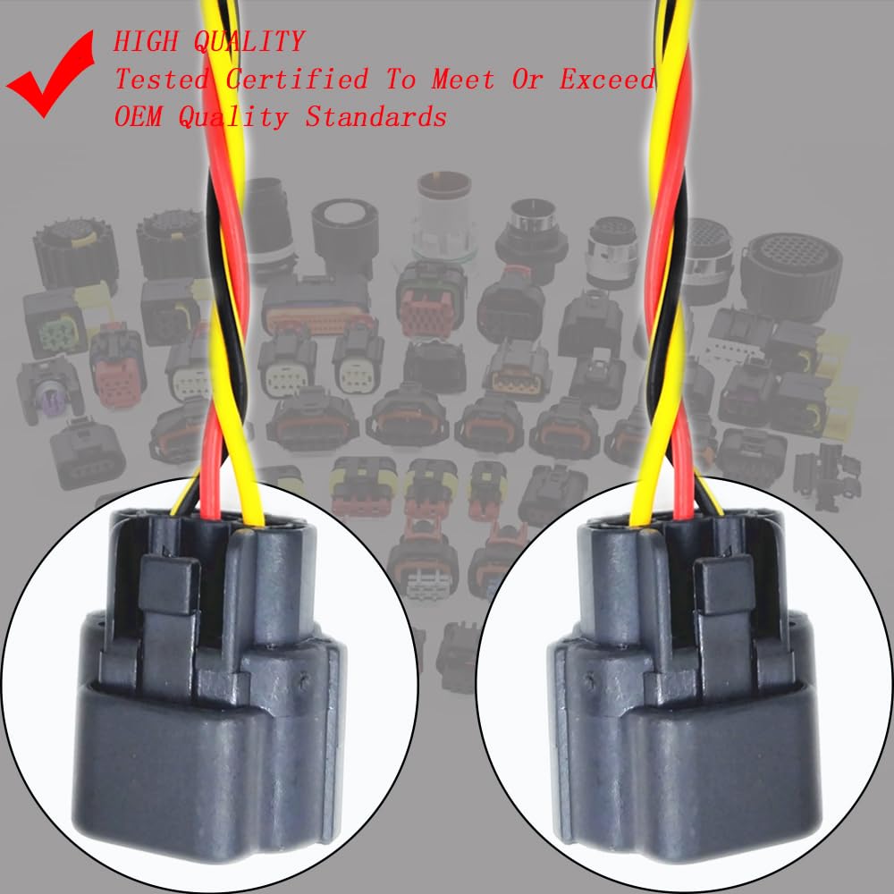 OEM New Camshaft Position Sensor Connector Pigtail for Land Rover LR2 LR4 Volvo 31272689 LR014372 174357-2 368523-1