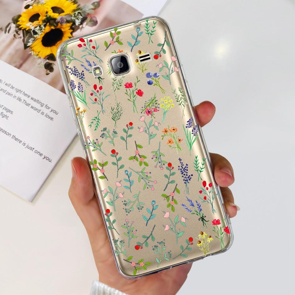 For Samsung Galaxy Grand Prime Case G530 G530H G531 G531H G531F SM-G531F Clear Cover Fashion Flower Soft TPU Silicone Phone Case