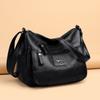Crossbody Bag For Women With Leather Texture And Multilayer Capacity For Daily Use