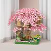 1680 Pieces of Small Pink Tree House Building Blocks Set Suitable for Halloween/Giving Day/Christmas/Easter/Day Gifts