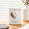 Volleyball Pocket Hug Heart-Shaped Volleyball Ornament with Inspirational Card Emotional Support Mini Pocket Hug Gifts for Sports Enthusiasts