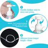 Yirdapall Multi-Purpose Cleansing Pump Enema Syringe for Anal Cleansing, Manual Pump, 300ML, 65cm Tube, 3 Replacement Nozzles, Unisex