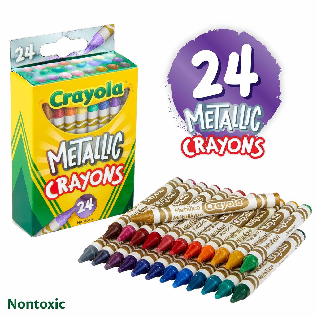 Crayola Metallic 24Count Crayons,