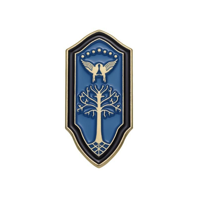 Cartoon Character Unique Brooch Set Playful Blue Enamel Metal Pins Assorted Styles For Unisex Accessories Fashion