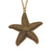 Openwork Dragonfly Pendant antique Gold color Necklace Insect Jewelry 45cm or 70cm long chain