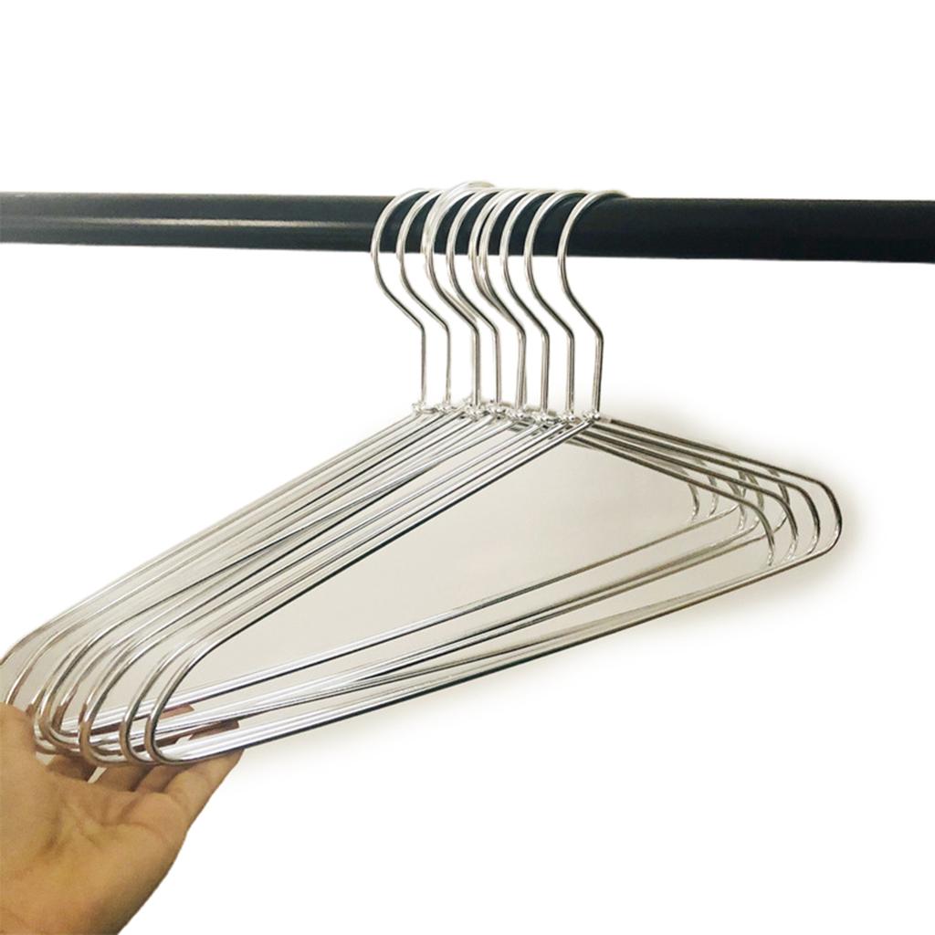 10pcs Silver/Gold Hanger For Clothes Aluminum Alloy Durable Clothes Hanger For Coats Skirts Pants Dress