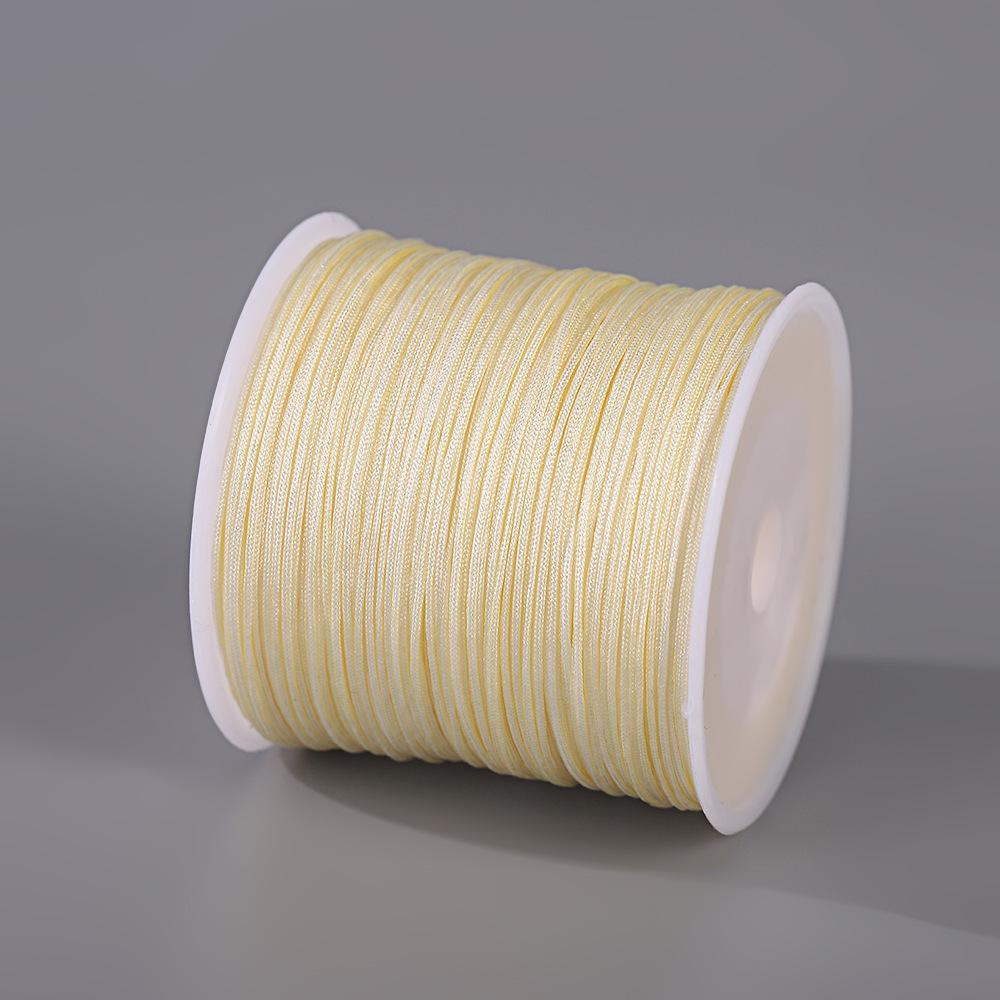 Fatto a mano No. Filo di Giada 72 - Cordino Resistente all'Usura da 0,8 mm per Artigianato di Gioielli, Corda per Mani, Braccialetti, Collane Fai-da-Te, 50m