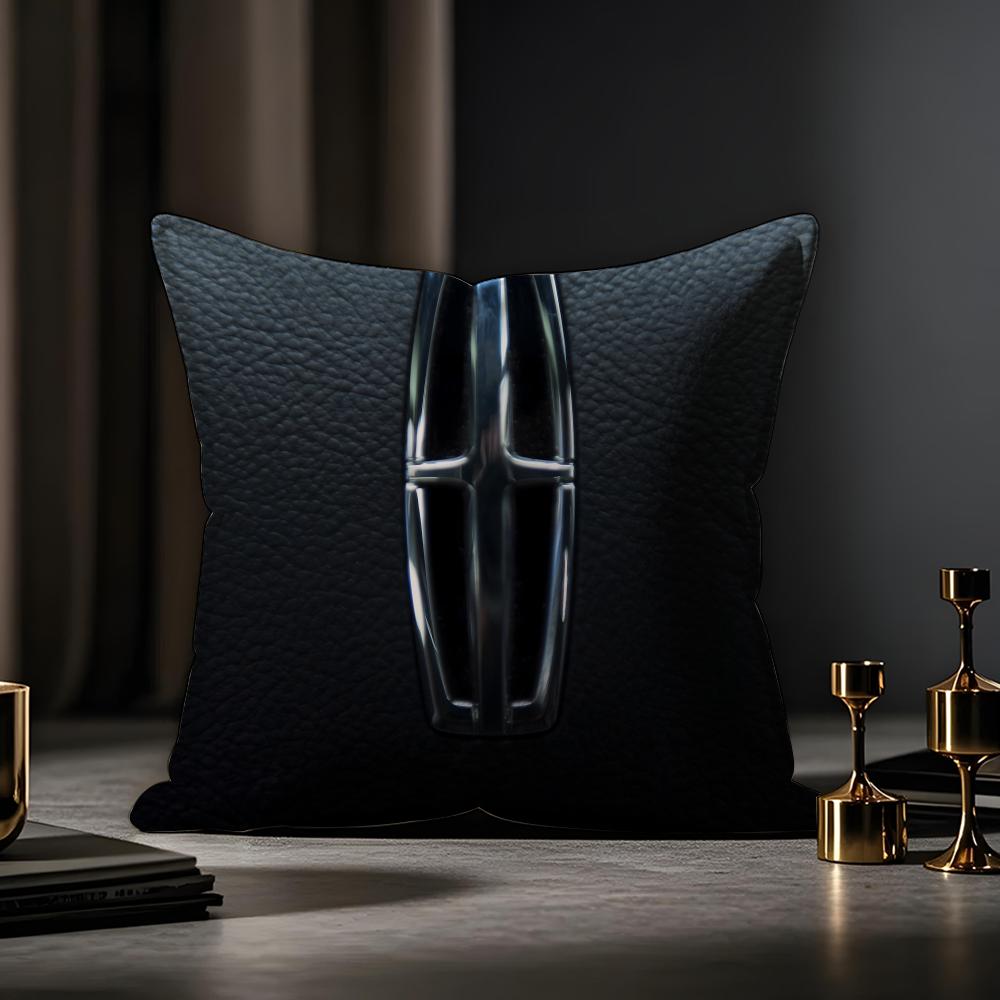 Lincoln Cushion Cover Anti-dustmite Pillowcase Invisible Zipper Silky Short Plush Sofa Cushion Cover