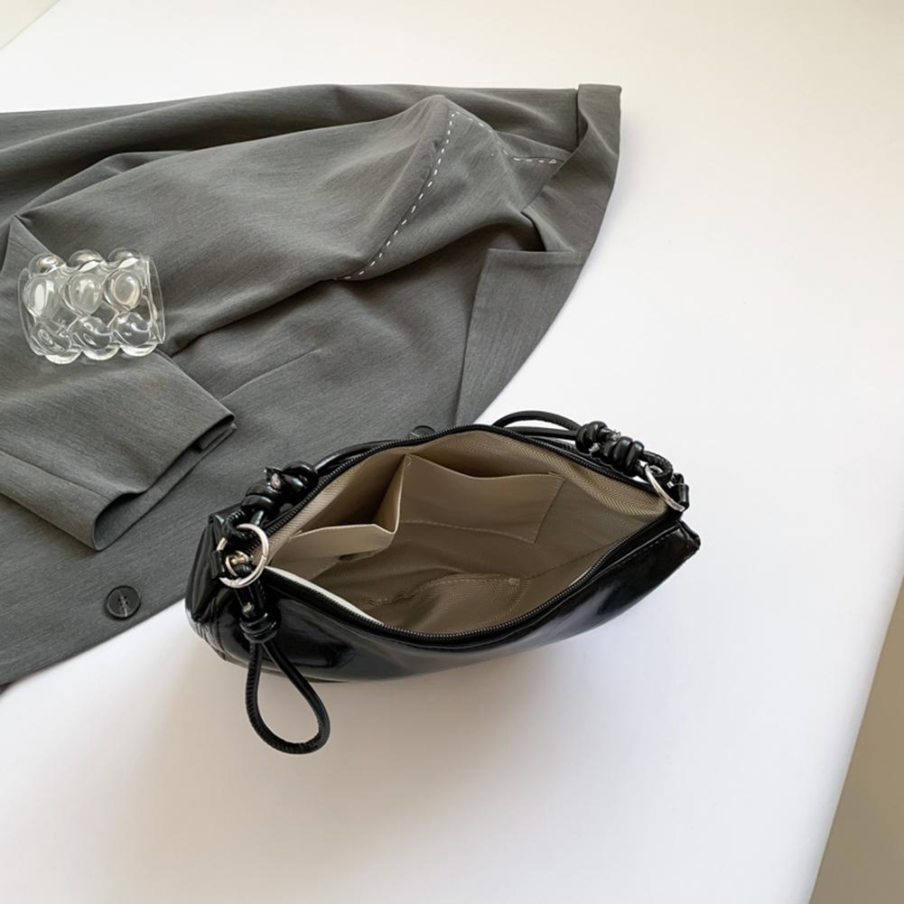 Designer Crescent Bag PU Leather Trendy Crossbody Bag Solid Color Fashion Hobo Bag Shoulder Purse