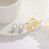 925  Silver Bee Earing Hoop Dangle Hoop Earring for Women Fashion Jewelry