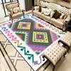 Boho Marokko Retro Stil Wohnzimmer Teppich Dekoration Schlafzimmer Rutschfest Waschbar Nachttischmatte Weich Leicht zu Reinigen Büro Luxus Teppich