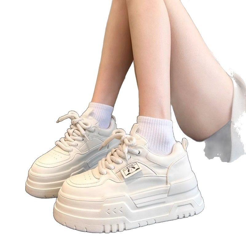 Thick-soled small men increase in height and recommend new spring muffin shoes, student casual board shoes