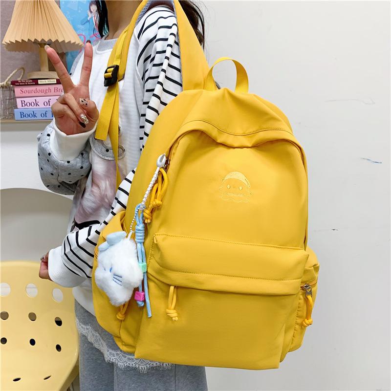 Schoolbag New College Style Large Capacity School Bag Female Middle and High School Students Travel Backpack Lightweight and Simple Niche Backpack