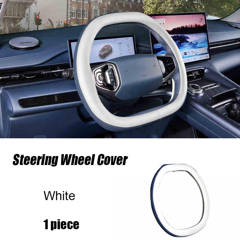 

For Geely EX5 Galaxy E5 2024 2025 2026 Steering Wheel Anti Slip Leather Protective Cover with Sweat Absorption Auto interior 2802