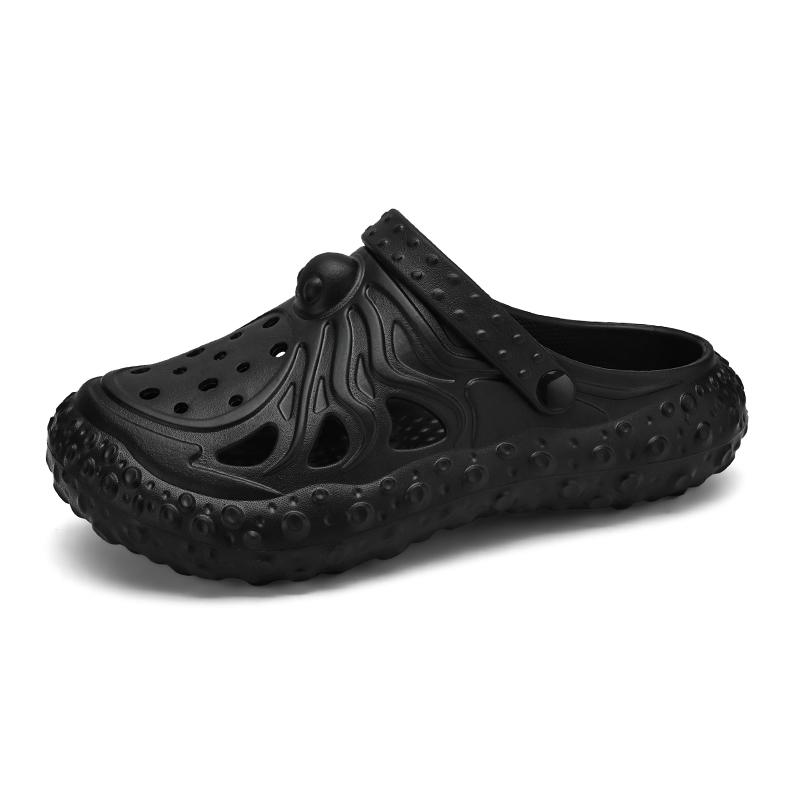 

Модные повседневные тапочки для пар, мужские водонепроницаемые сандалии из ЭВА, мужские сандалии на платформе для отдыха на открытом воздухе, летняя пляжная обувь для мужчин 45-46 чёрный