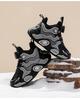 Happy Bear Plush-Lined Boys' Winter Sports Shoes, Lightweight Two-Layer Cotton, Cold-Resistant, Casual Button Design