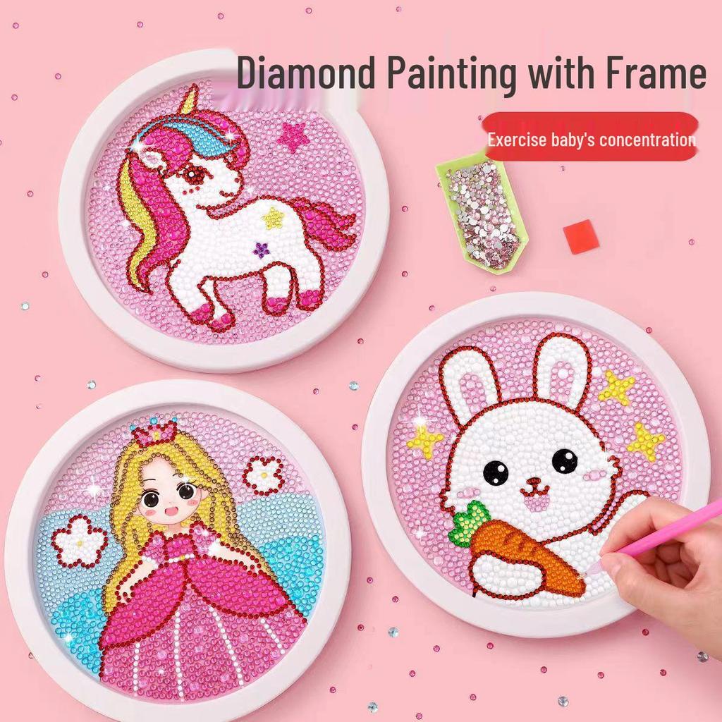 Nouveau Sticker Strass DIY 2024 Peinture Diamant Jouet pour Enfants - Kit Créatif pour Filles