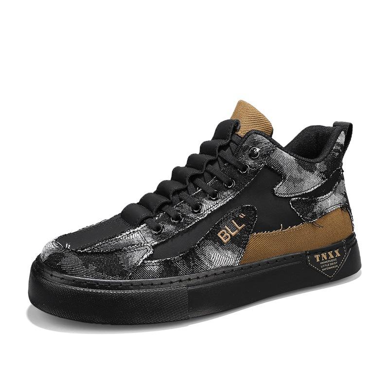 

Обувь мужская модная персонализированная обувь с высоким берцем осень и зима новая спортивная мужская обувь на платформе корейская версия повседневная обувь мужская 44