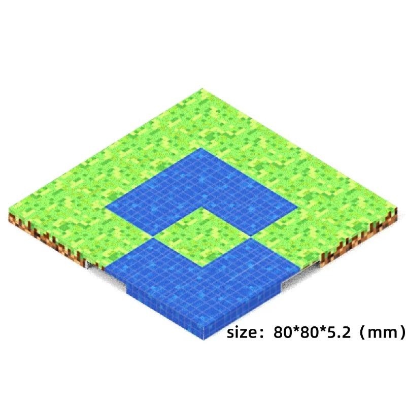 Magnetische Welt Magnetische Grundplatte Baustein Magnetblock Vielzahl Spiel Jungen und Mädchen Kinder Puzzle Magnetspielzeug