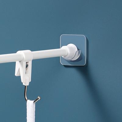 Starke Vorhang Stange Halterung Halter Haken Für Wand Klebstoff Badezimmer Dusche Stange Spannung Retainer Kein Bohren Stick Für Schrank