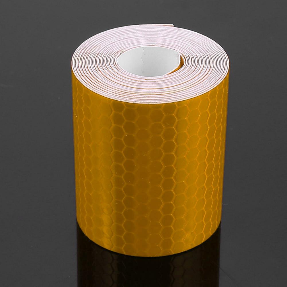 5cmx3m Safety Adhesive Reflective Tape Roll Sticker For Trailers Cars Bikes Orange