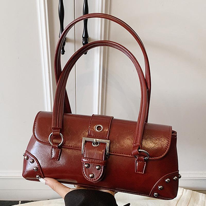 Personalized and Trendy Underarm Bag, Fashionable Shoulder Bag, Casual and High-quality Rivet Women's Bag, Tote Bag
