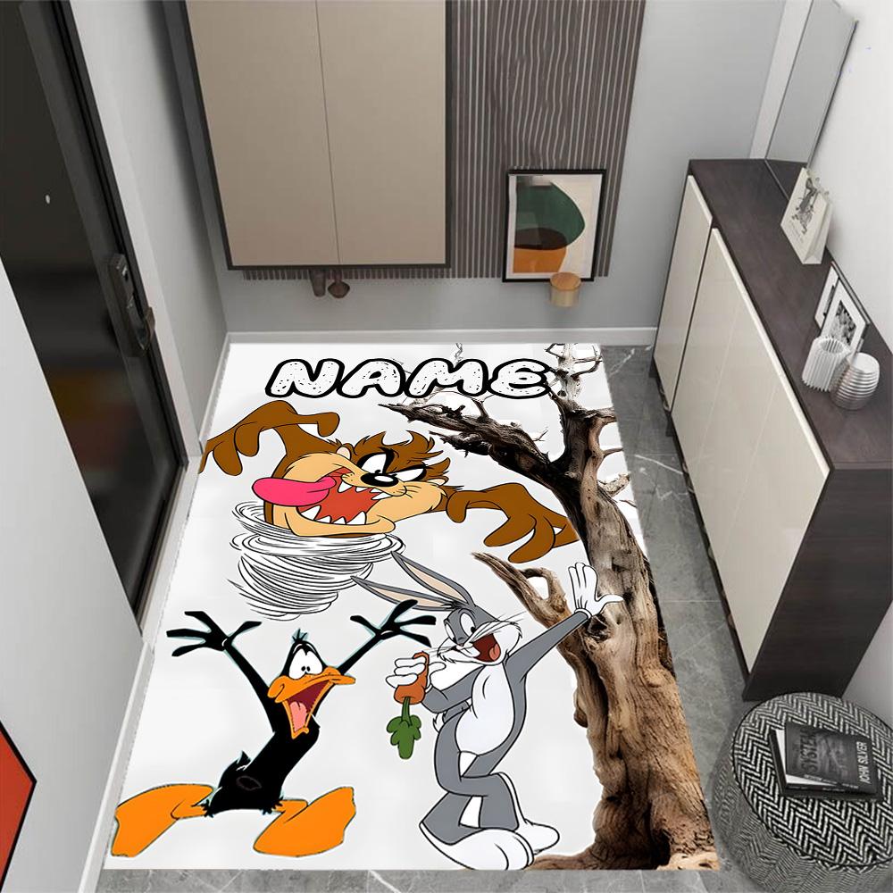 Looney Tunes Adventure Customize Your Name Carpet Perfect for Balcony Kitchen Dining Room Dormitory Antislip Carpet Office home decor