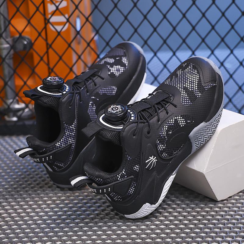 Children's Basketball Shoes Boys 2025 New Middle-aged and Older Boys Autumn Mesh Ventilation Training Running Competition Sports