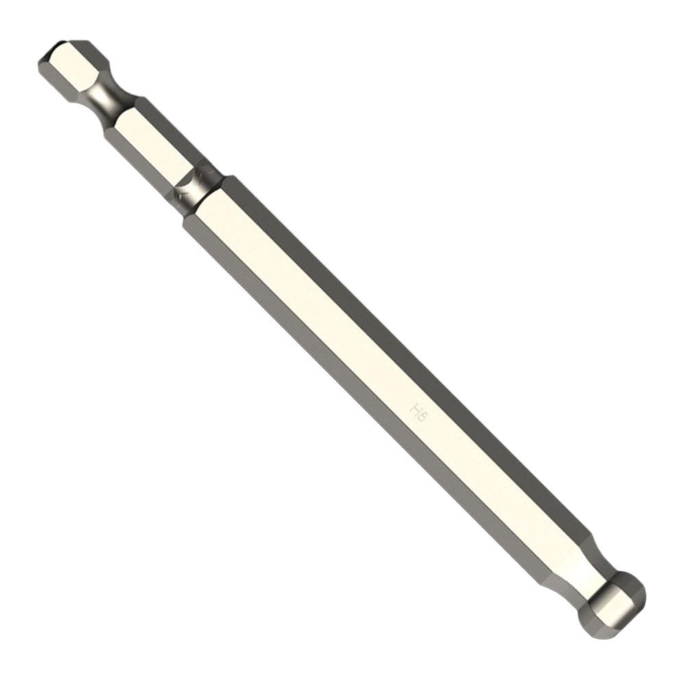 1pc Ball End Hex Screwdriver Bit Metric Hex Bit 100mm Long Magnetic Driver Bit