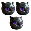 Resin Cat Head Stone Decorative Art Statue Cat Stone Statute for Halloween Bedroom Bookshelf Decoration