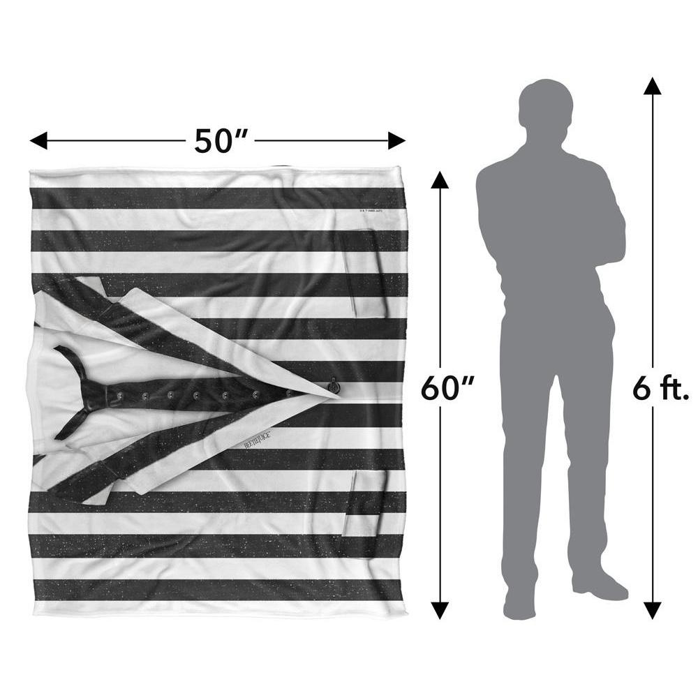 Beetlejuice Silky Suit Supersoft Blanket