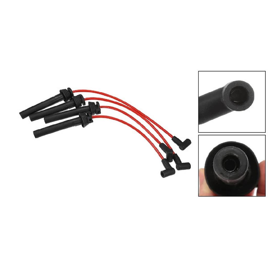 UXCELL 4pcs Car Spark Plug Coil Wires Ignition Coil Harness Cable 7mm Fit for MINI Cooper R50 R52 R53