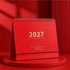 Tragbarer 2027 Desktop Schreibtischkalender Faltbarer Akademischer Planer Bürobedarf