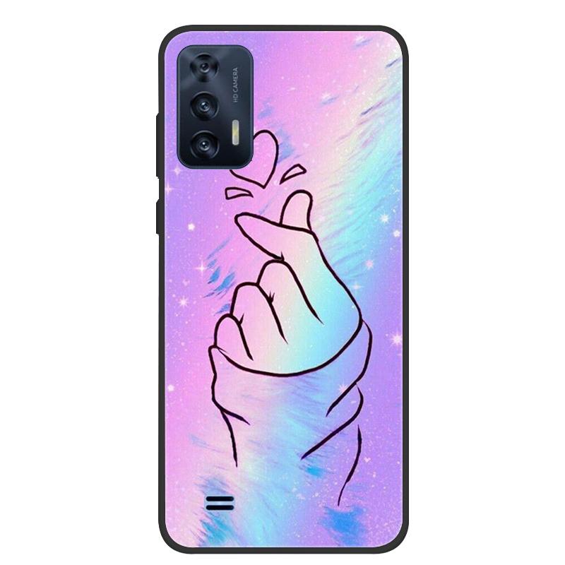 For OUKITEL C31 Case Butterfly Painted Soft Black Silicone Bumper Phone Cover for Oukitel C31 C 31 OukitelC31 Case Coque Fundas