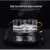 Biaoxing Heat-Resistant Glass Teacup Set (6-Pack)