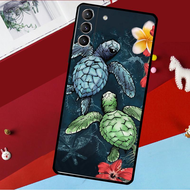 Sea Turtle Turquoise Oceanlife Case For Samsung Galaxy S23 Ultra S22 S21 S20 FE S8 S9 S10 Plus Note 10 20 Back Cover Shell