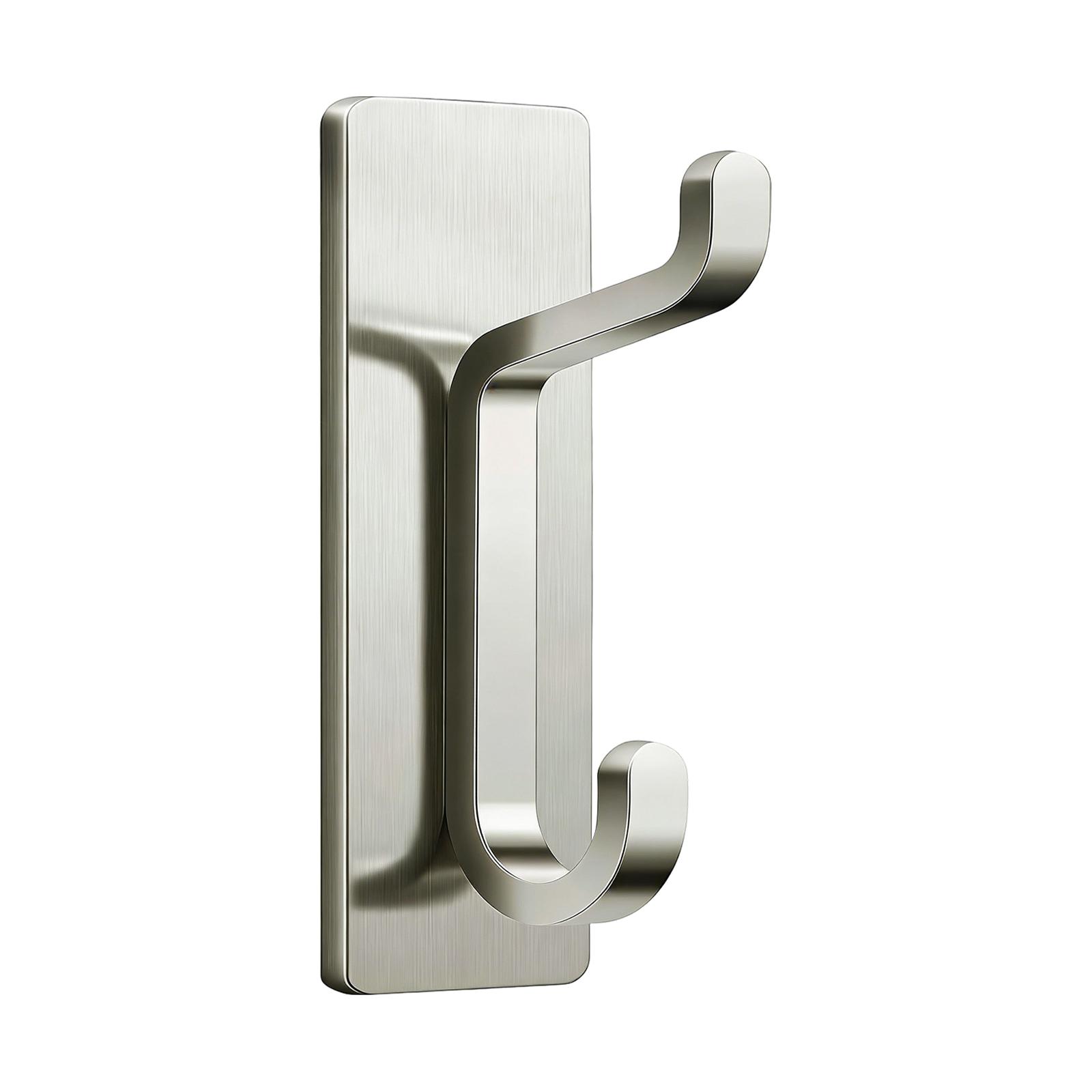

Stainless Steel No-Drill Super Strong Adhesive Hook срібний