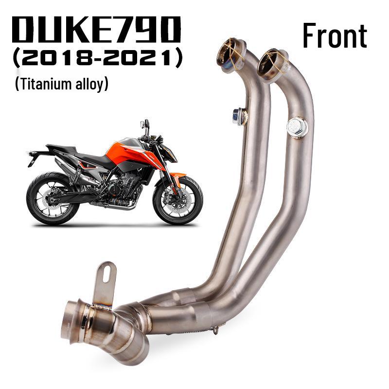 DUKE790 Titanium Exhaust Front Section: Non-Destructive AR Tail Upgrade.